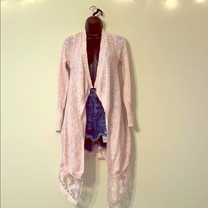 Blush Pink Oversized Cardigan